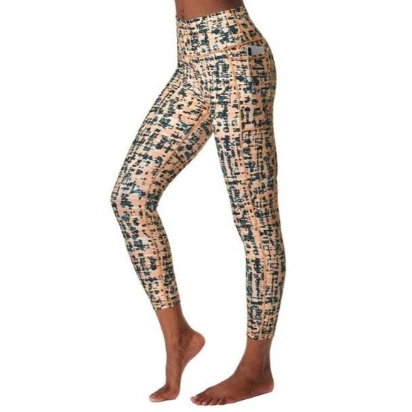 Sweaty Betty Pants - Sweaty Betty Power Sculpt Yoga Leggings SMALL  Full Length 27" Pocket Tie Dye